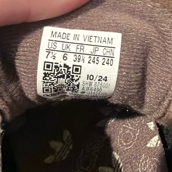 adidas Brown Suede Sneakers with White Stripes - Picture 7 of 7